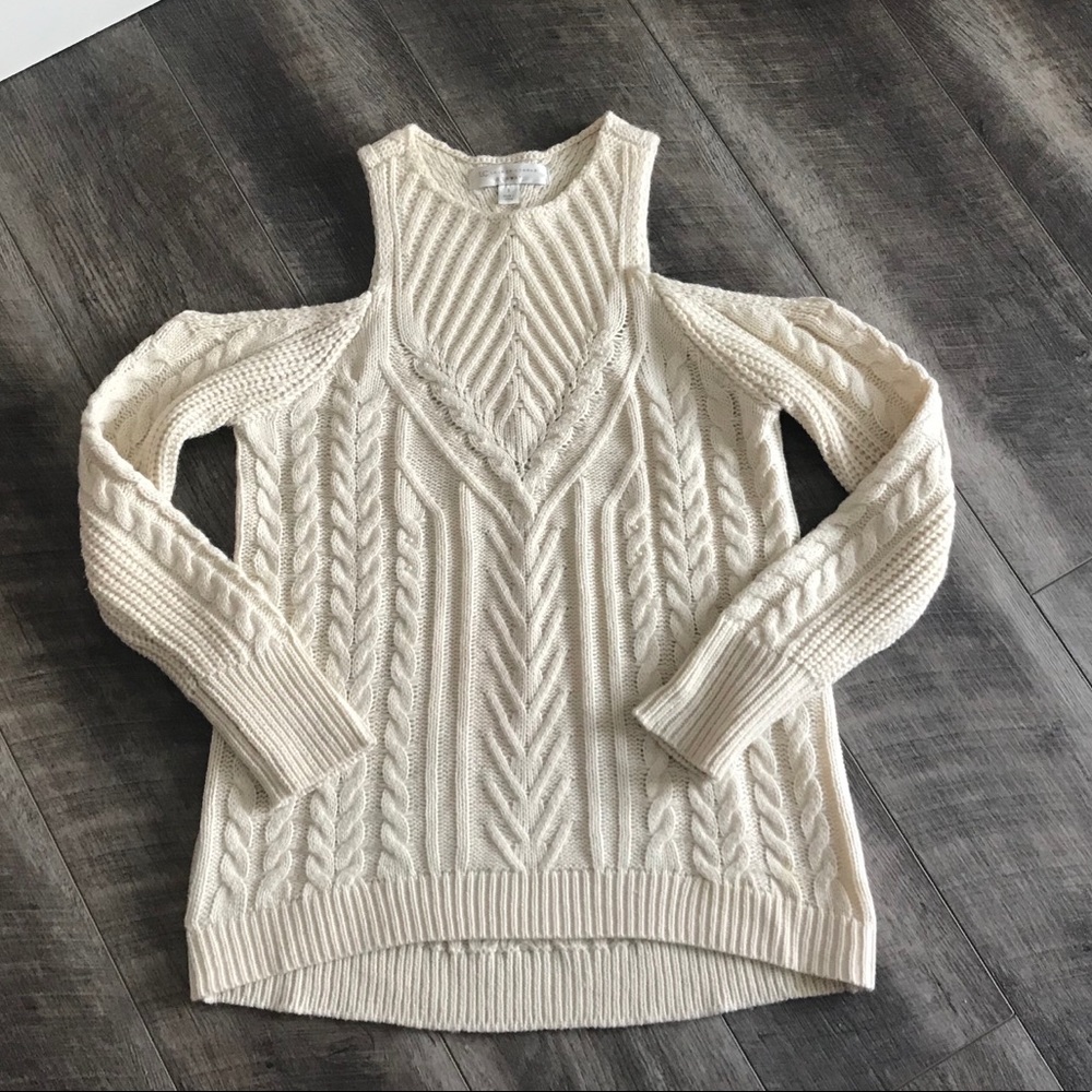 LC Lauren Conrad cold shoulder sweater